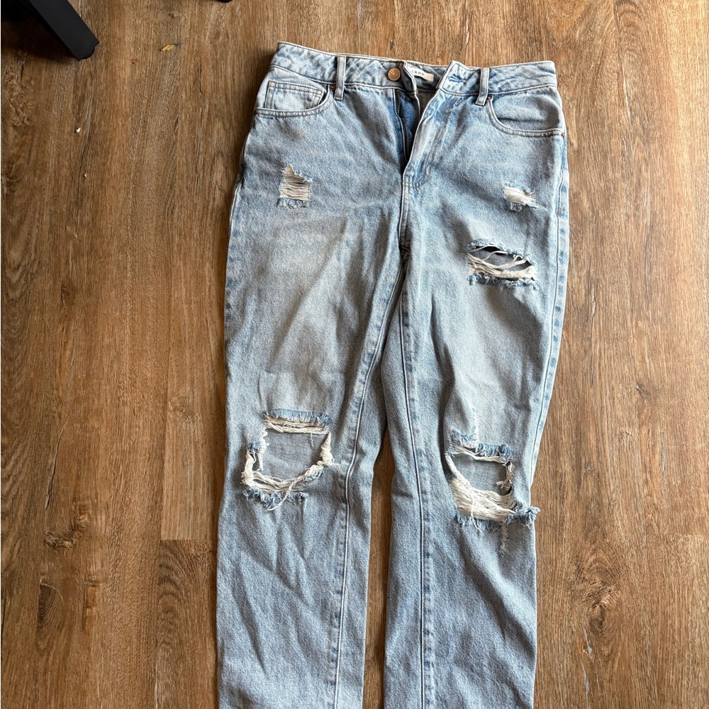 PACSUN Distressed Light Blue Jeans